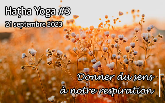 Saison 2023-2024, séance de haṭha yoga n°3 : Donner du sens à sa respiration