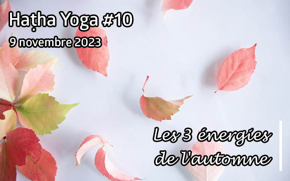 Saison 2023-2024, séance de haṭha yoga n°10 : Les 3 énergies de l'automne