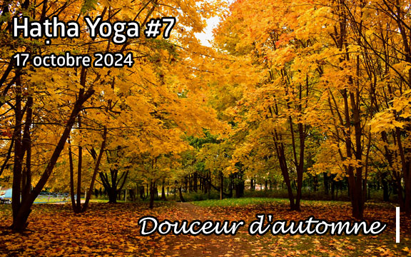 Saison 2024-2025, séance de haṭha yoga n°7 : Douceur d'automne