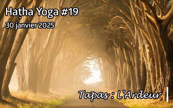 Saison 2024-2025, séance de haṭha yoga n°19 : Tapas - L'ardeur