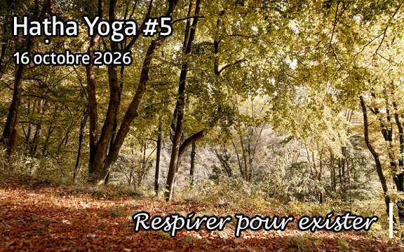Saison 2026-2027, séance de haṭha yoga n°5 : Respirer pour exister